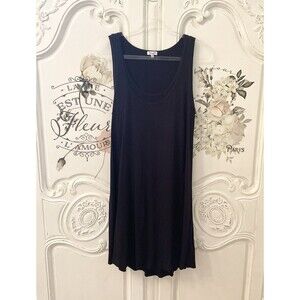 Splendid Layered Dress Women's L Black Sleeveless Tank Style Casual